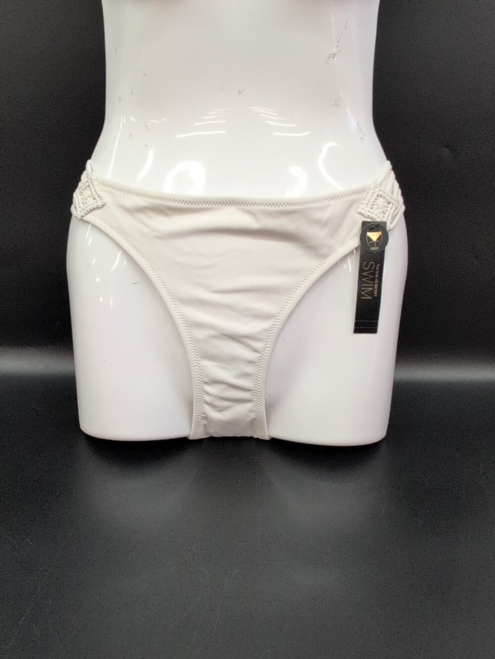 Victoria Secret Archives Beach Macrame Cheeky Bikini Bottom Medium Coconut White
